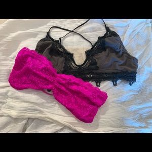 free people bra bundle💓🖤💓small